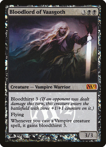 Bloodlord of Vaasgoth [Magic 2012 Prerelease Promos] ESPAÑOL