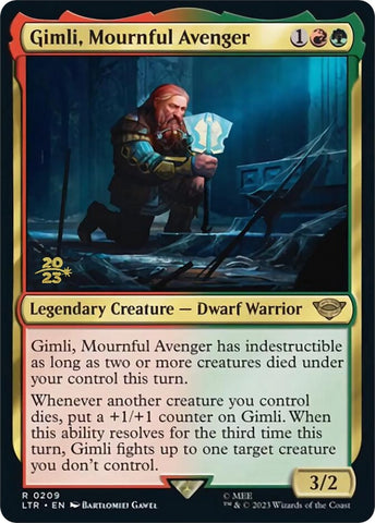 Gimli, Mournful Avenger [The Lord of the Rings: Tales of Middle-Earth Prerelease Promos] Español