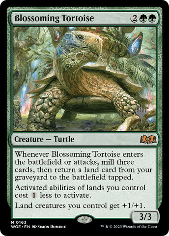 Blossoming Tortoise (Promo Pack) [Wilds of Eldraine Promos] Español