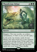 Thunderous Debut (Promo Pack) [Wilds of Eldraine Promos] Español