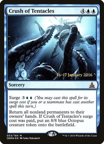 Crush of Tentacles [Oath of the Gatewatch Prerelease Promos] Español