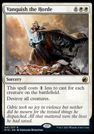 Vanquish the Horde (Promo Pack) [Innistrad: Midnight Hunt Promo Pack] ESPAÑOL