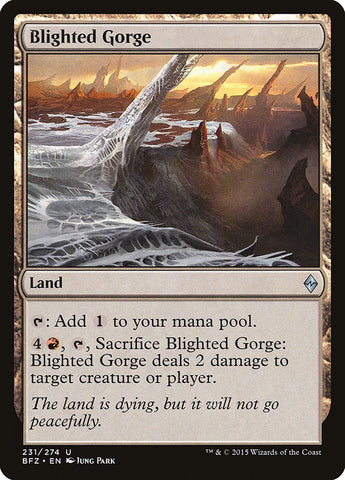 Blighted Gorge [Battle for Zendikar] ESPAÑOL