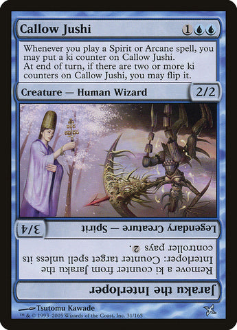 Callow Jushi // Jaraku the Interloper [Betrayers of Kamigawa] ESPAÑOL