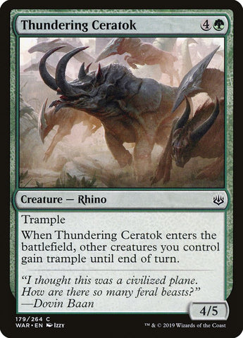 Thundering Ceratok [War of the Spark] JAPONES
