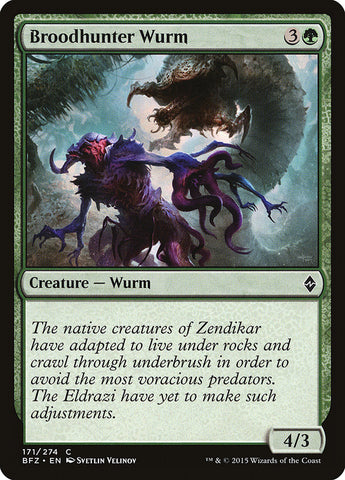 Broodhunter Wurm [Battle for Zendikar] ALEMAN