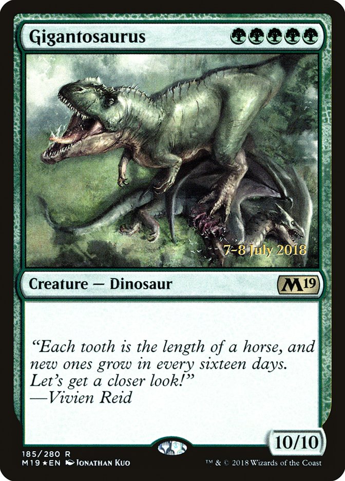 Gigantosaurus [Core Set 2019 Prerelease Promos] Español