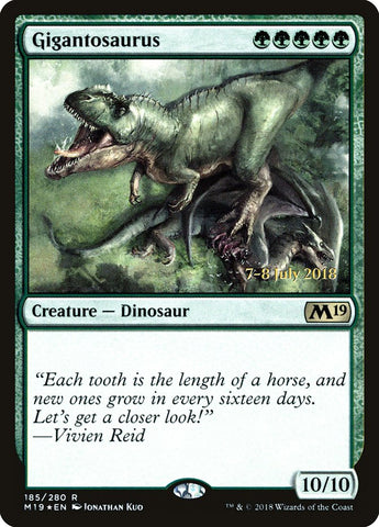 Gigantosaurus [Core Set 2019 Prerelease Promos] Español