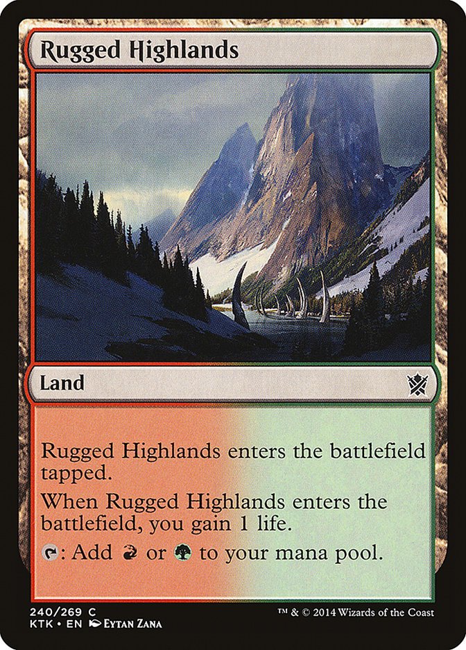 Rugged Highlands [Khans of Tarkir] COREANO