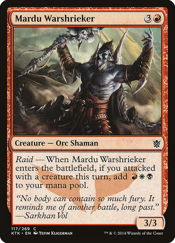 Mardu Warshrieker [Khans of Tarkir] JAPONES