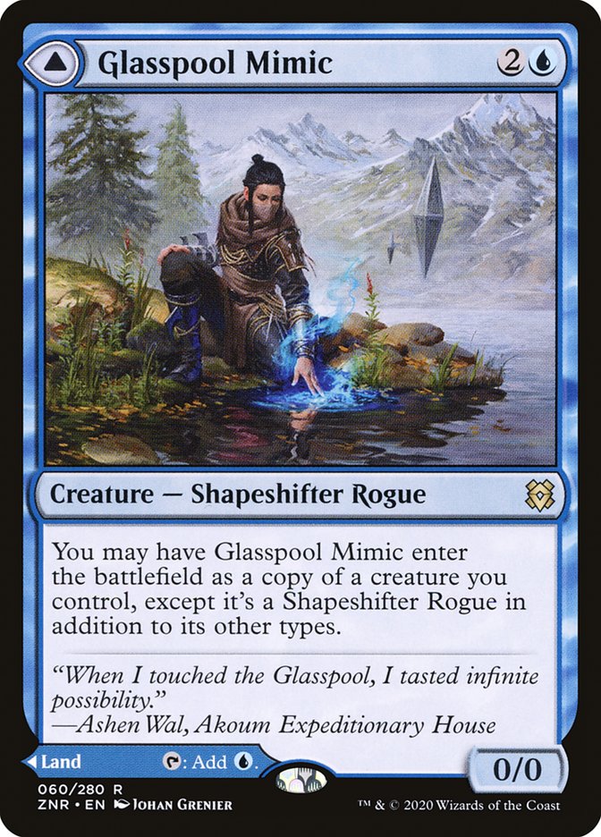 Glasspool Mimic // Glasspool Shore [Zendikar Rising] ESPAÑOL