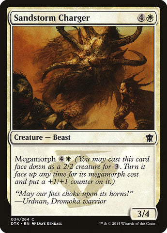 Sandstorm Charger [Dragons of Tarkir]  JAPONES