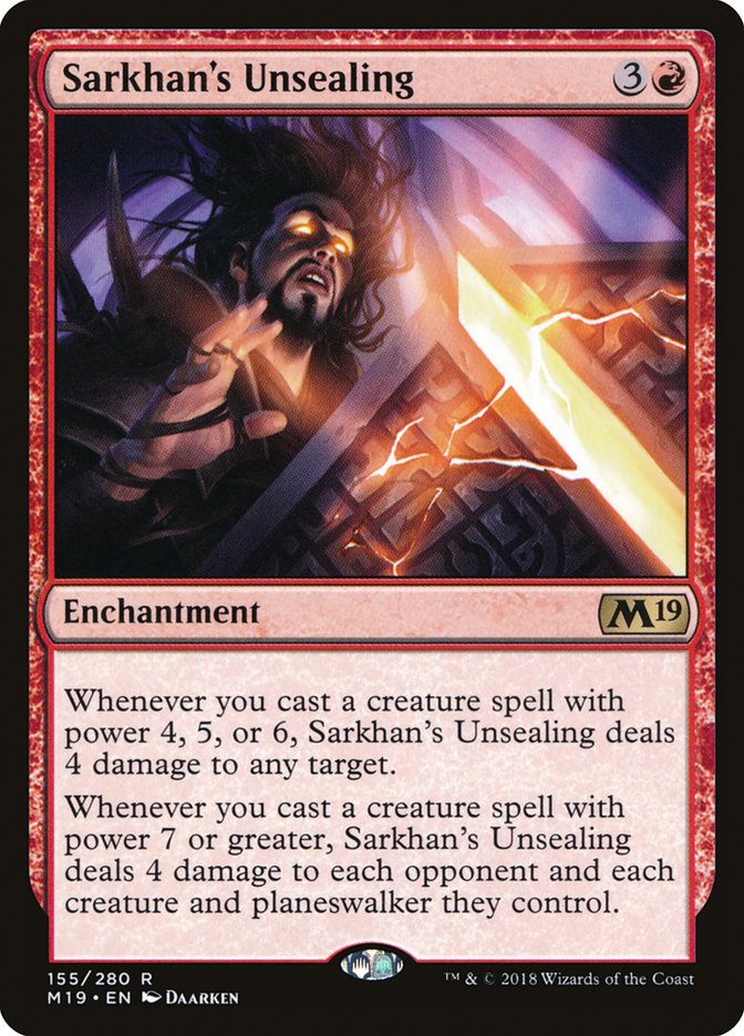 Sarkhan's Unsealing [Core Set 2019] ESPAÑOL