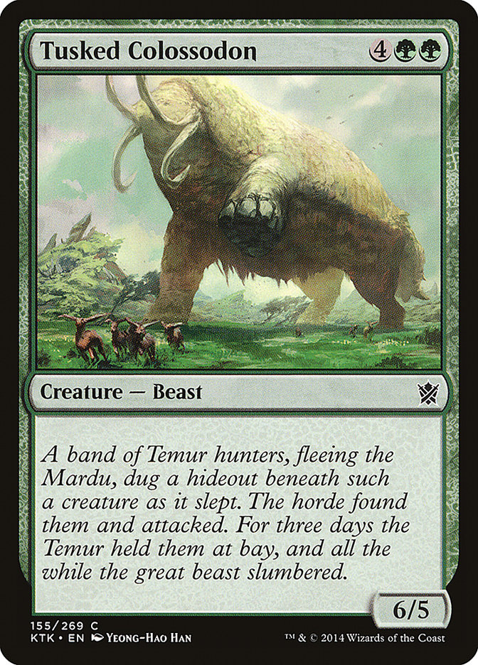 Tusked Colossodon [Khans of Tarkir]  JAPONES
