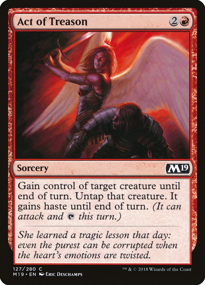 Act of Treason [Core Set 2019] ESPAÑOL