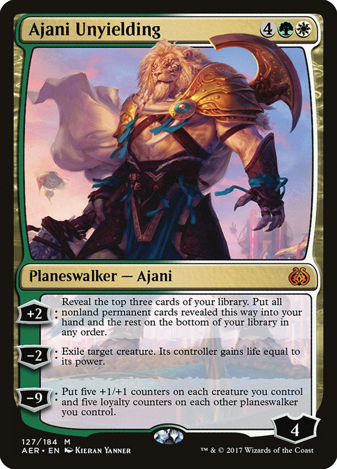 Ajani Unyielding [Aether Revolt] ESPAÑOL