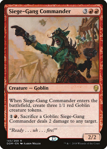 Siege-Gang Commander [Dominaria] Español
