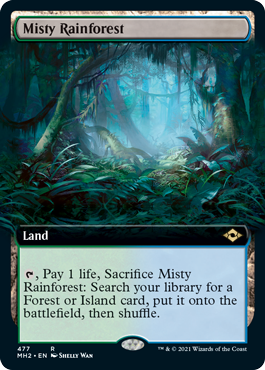 FOIL Misty Rainforest (Extended) [Modern Horizons 2] ALEMÁN