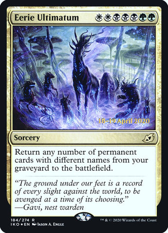 Eerie Ultimatum [Ikoria: Lair of Behemoths Prerelease Promos] ESPAÑOL