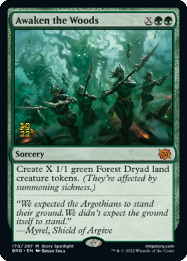 Awaken the Woods [The Brothers' War Prerelease Promos] Español