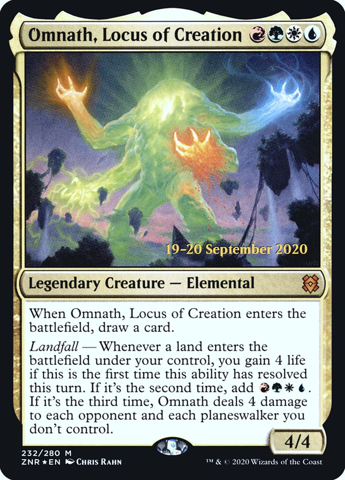 Omnath, Locus of Creation [Zendikar Rising Prerelease Promos] ESPAÑOL