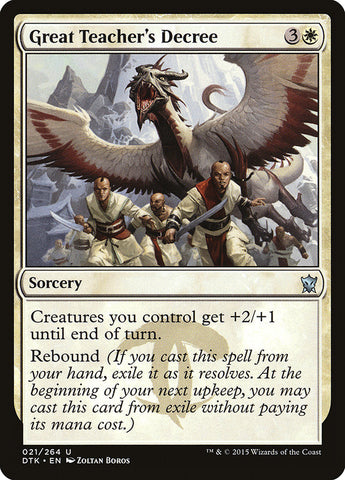 Great Teacher's Decree [Dragons of Tarkir] JAPONES