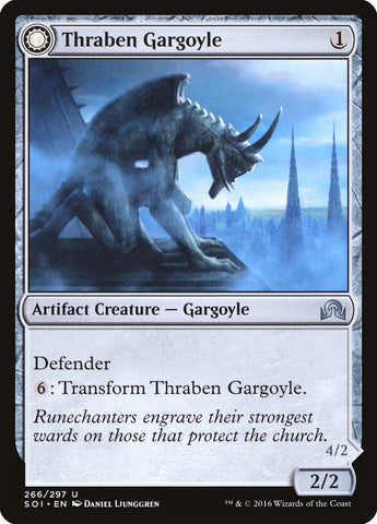Thraben Gargoyle // Stonewing Antagonizer [Shadows over Innistrad] RUSO
