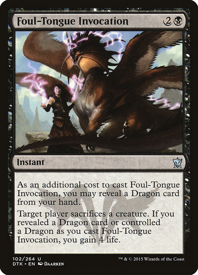 Foul-Tongue Invocation [Dragons of Tarkir] JAPONES
