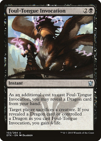 Foul-Tongue Invocation [Dragons of Tarkir] JAPONES