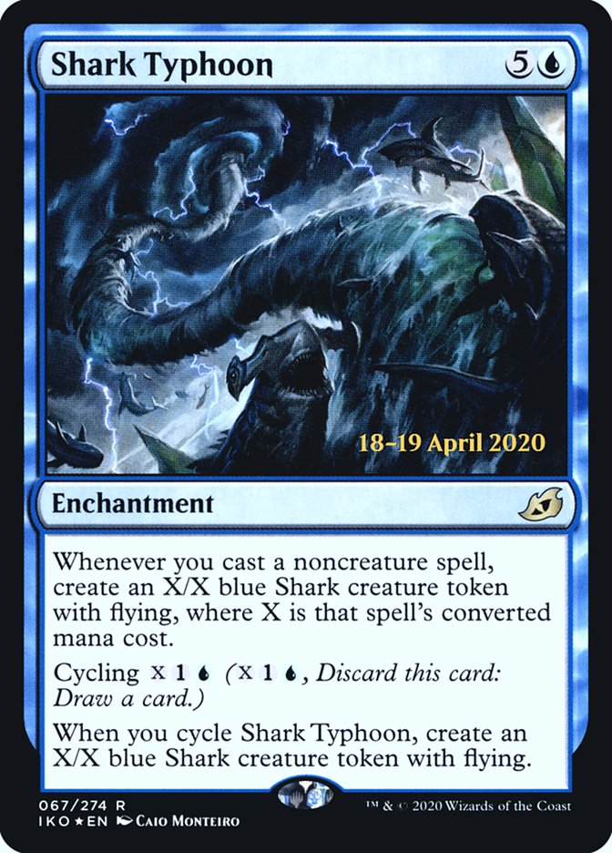 Shark Typhoon [Ikoria: Lair of Behemoths Prerelease Promos] ESPAÑOL