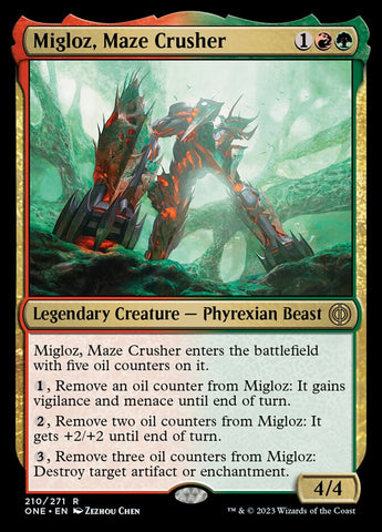 Migloz, Maze Crusher [Phyrexia: All Will Be One] Español