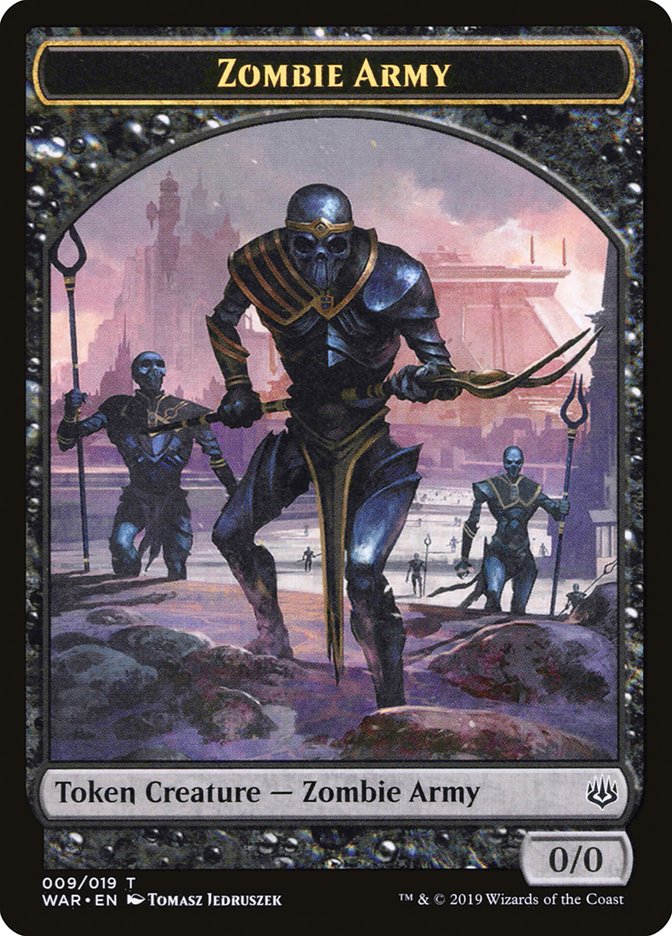 Zombie Army Token (009/019) [War of the Spark Tokens] JAPONES