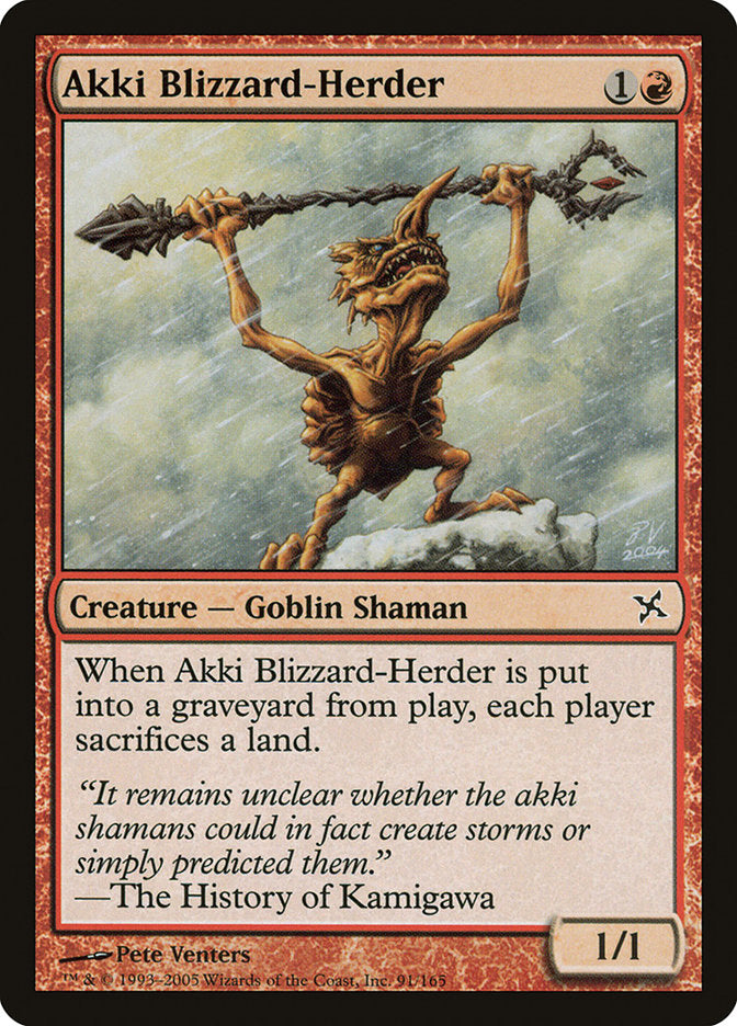 Akki Blizzard-Herder [Betrayers of Kamigawa] ESPAÑOL