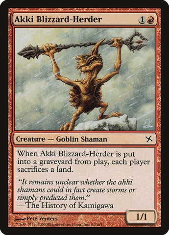 Akki Blizzard-Herder [Betrayers of Kamigawa] ESPAÑOL