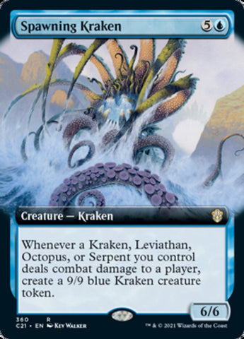 Spawning Kraken (Extended Art) [Commander 2021] (JAPONES)