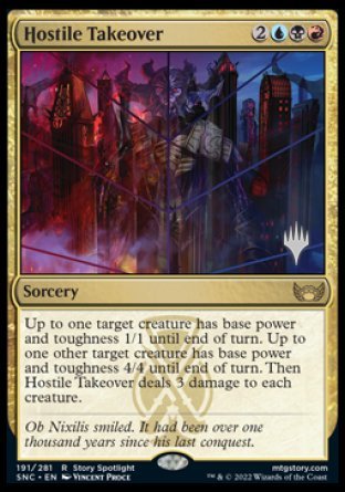 Hostile Takeover (Promo Pack) [Streets of New Capenna Promos] ESPAÑOL