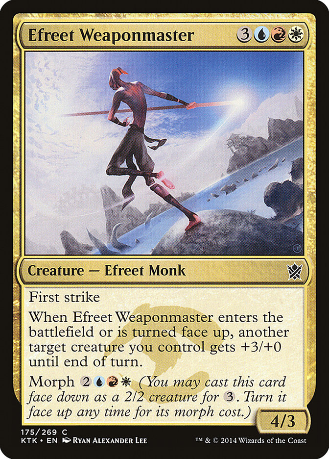 Efreet Weaponmaster [Khans of Tarkir] JAPONES