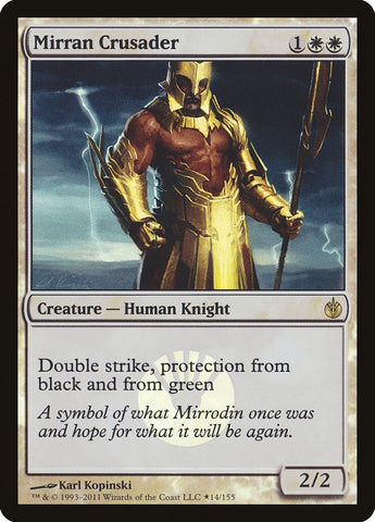 Mirran Crusader (Buy-A-Box) [Mirrodin Besieged Promos] ESPAÑOL