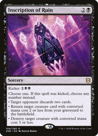 Inscription of Ruin [Zendikar Rising] ESPAÑOL