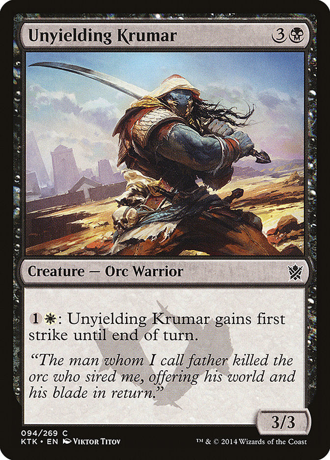 Unyielding Krumar [Khans of Tarkir] COREANO