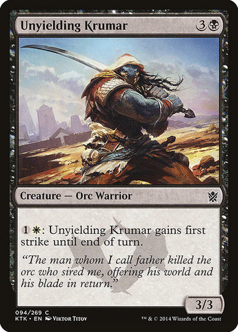 Unyielding Krumar [Khans of Tarkir] RUSO