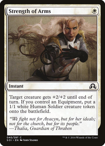 Strength of Arms [Shadows over Innistrad] CHINO SIMPLIFICADO