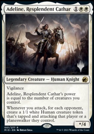 Adeline, Resplendent Cathar (Promo Pack) [Innistrad: Midnight Hunt Promo Pack] ESPAÑOL