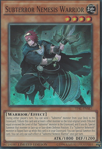 Subterror Nemesis Warrior [TDIL-ENSE3] Super Rare ESPAÑOL