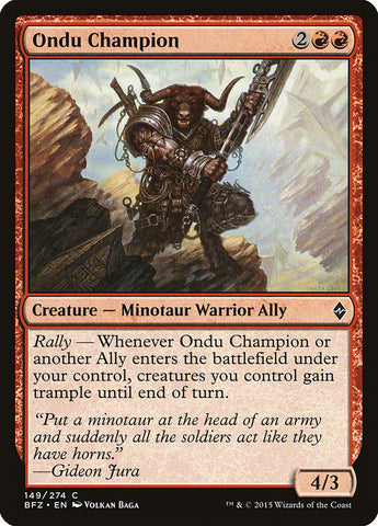 Ondu Champion [Battle for Zendikar]  JAPONES