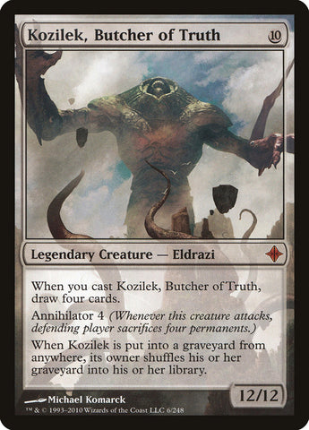 Kozilek, Butcher of Truth [Rise of the Eldrazi] CHINO SIMPLIFICADO