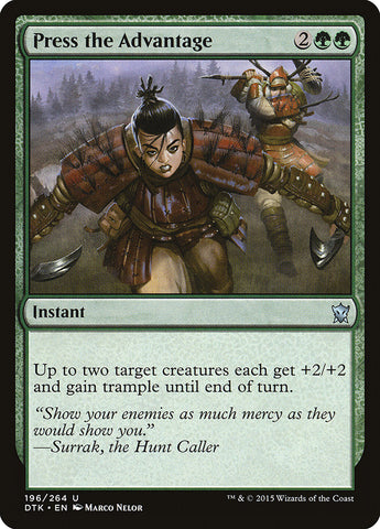 Press the Advantage [Dragons of Tarkir] RUSO