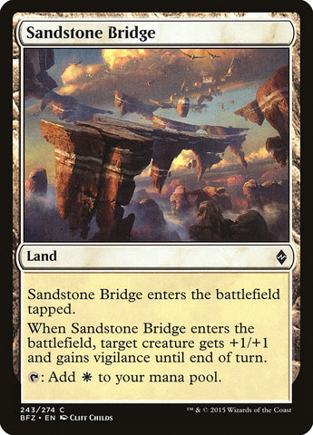 Sandstone Bridge [Battle for Zendikar]  JAPONES