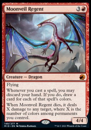 Moonveil Regent (Promo Pack) [Innistrad: Midnight Hunt Promo Pack] ESPAÑOL