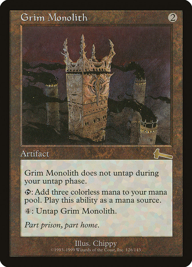 Grim Monolith [Urza's Legacy] ESPAÑOL